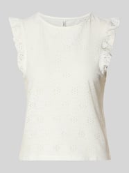 Slim Fit Top mit Allover-Muster Modell 'MILLA' von ONLY - 8