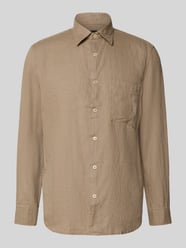 regular fit vrijetijdsoverhemd van puur linnen van Marc O'Polo Beige - 31