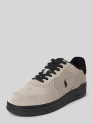 Sneaker mit Logo-Stitching Modell 'MASTERS' von Polo Ralph Lauren Grau - 32