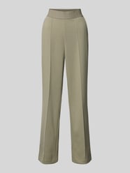 Stoffen broek met elastische band met logo van monari - 47