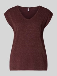 Regular Fit Shirt aus Viskose-Mix Modell 'BILLO' von PIECES Bordeaux - 36