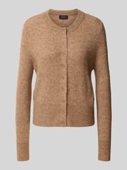 Strickjacke aus Alpaka mit Rippstrick Modell 'Dreni' von OPUS Beige - 33