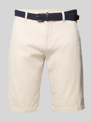 Slim Fit Bermudas aus Baumwoll-Elasthan-Mix von Tom Tailor Beige - 31