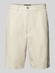 Regular fit linnen bermuda met achterzakken, model 'Reso' van Marc O'Polo - 1