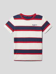 T-shirt ze wzorem w paski model ‘BRADY’ od Pepe Jeans Biały - 29