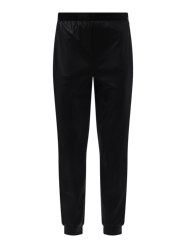 Relaxed fit comfortbroek in leerlook van Wolford Grijs / zwart - 30