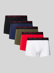 Trunks mit elastischem Logo-Bund im 3er-Pack von HUGO Rot - 9