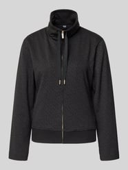 Relaxed fit sweatjack van katoenmix, model 'MONOGRAM' van BOSS - 3