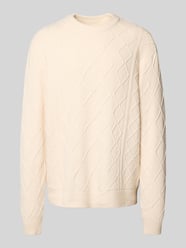 Sweter z dzianiny z okrągłym dekoltem model ‘CAMBRIDGE’ od JACK & JONES - 33