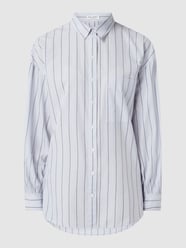 Oversized Bluse mit Streifenmuster von Marc O'Polo Blau - 31