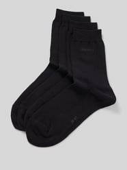 Socken  mit Label-Stitching im 4er-Pack von Esprit Schwarz - 39