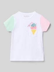Koszulka z nadrukiem logo, krój regular fit od GUESS - 25