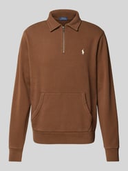 Sweatshirt met logostitching van Polo Ralph Lauren Bruin - 46