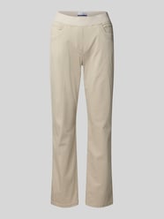 Relaxed Fit Stoffhose mit elastischem Bund Modell 'Pamina' von Raphaela By Brax Beige - 21