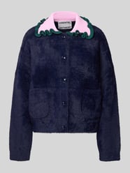 Regular Fit Strickjacke mit Strickrüschen-Kragen Modell 'JARDENER' von Essentiel Antwerp - 1