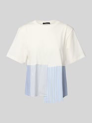 T-shirt z prążkowanym okrągłym dekoltem od Weekend Max Mara - 3