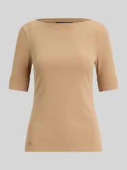 Slim fit t-shirt van katoenmix model 'JUDY' van Lauren Ralph Lauren - 24