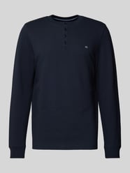 Longsleeve mit Logo-Stitching von Christian Berg Men Blau - 17