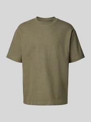 T-Shirt mit geripptem Rundhalsausschnitt von MCNEAL - 21