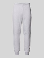 Slim fit sweatpants met logopatch van Lacoste Grijs / zwart - 45