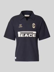 Koszulka polo o kroju regular fit z piki o fakturze wafla model 'Peace' od ANOTHER COTTON LAB - 21