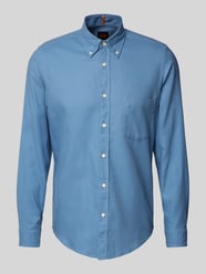 Regular Fit Freizeithemd mit Button-Down-Kragen Modell 'Rickert' von BOSS Orange Blau - 33