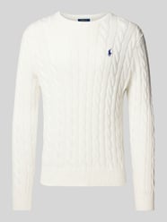 Gebreide pullover met kabelpatroon, model 'DRIVER' van Polo Ralph Lauren - 31