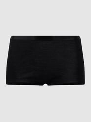 High Waist Slip aus Merinowoll-Seide-Mix Modell 'True Confidence'  von Calida Grau / Schwarz - 11