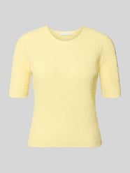 t-shirt w imitacji dzianiny z okrągłym dekoltem od Rich & Royal - 23