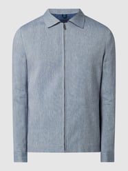 Slim Fit Leinensakko mit Stretch-Anteil Modell 'Victor' von Pierre Cardin Blau - 26