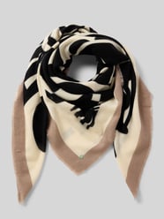 Sjaal in gebreide look met geometrische all-over print van Codello - 16