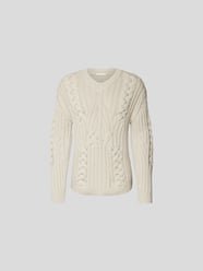 Pullover in Strick-Optik von Helmut Lang Beige - 20
