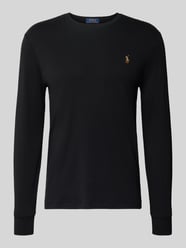 Bluzka z długim rękawem z prążkowanymi wykończeniami od Polo Ralph Lauren - 23