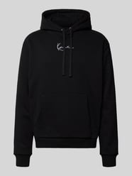 Regular fit hoodie met logostitching, model 'Signature' van KARL KANI - 19