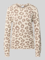 Strickpullover aus Viskose-Mix Modell 'TIF' von VILA Beige - 18