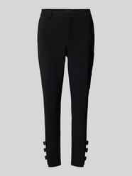 Slim fit stoffen broek met cargozak van monari - 5