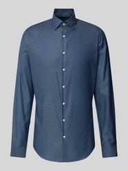 Slim Fit Business-Hemd mit Kentkragen von Jake*s Blau - 1