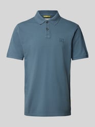 Regular Fit Poloshirt mit Logo-Stitching von camel active Blau - 19