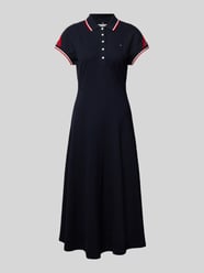 Polokleid mit Kontraststreifen von Tommy Hilfiger Blau - 29