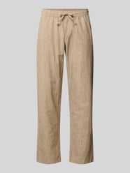 Spodnie o kroju relaxed fit z mieszanki bawełny i lnu model 'KANE' od JACK & JONES - 3