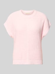 Gebreid shirt met kapmouwen model 'Estapper' van FREE/QUENT Fuchsia - 3