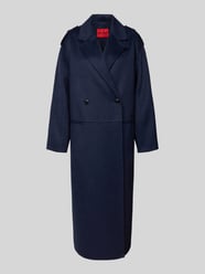 Płaszcz z wełny z kołnierzem z klapami w kroju regular fit model 'MELUMA-1' od HUGO - 2