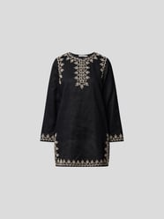Tunika mit Häkel-Details von Tory Burch Grau / Schwarz - 5