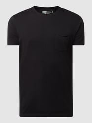 T-shirt van biologisch katoen, model 'Gaylin' van !Solid Grijs / zwart - 44