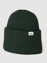 Czapka beanie z naszywką z logo od Seidensticker Studio Zielony - 14