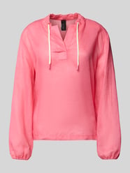 bluzka o kroju regular fit z dekoltem w serek i tunelem od Marc Cain - 30