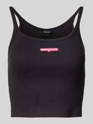 Korte slim fit top van ribstof van Tommy Jeans - 22