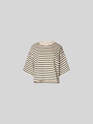 T-Shirt mit geripptem Rundhalsausschnitt von Anine Bing - 22