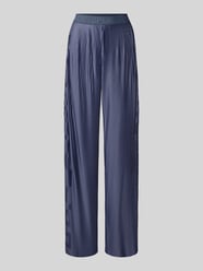 Broek met plissévouwen en elastische band van Marc Cain - 1