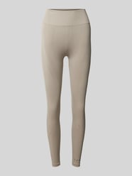 Sportlegging met brede elastische band, model 'Alana' van BORN LIVING YOGA Beige - 40